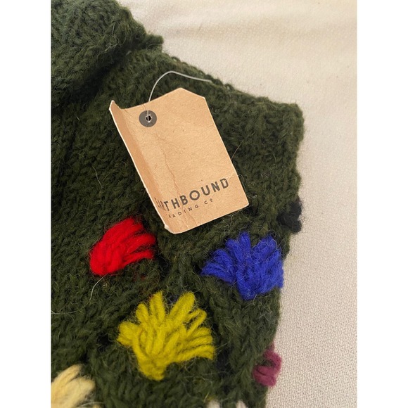Earthbound Trading Co. Wool Fingerless Gloves, Knit in Nepal, Fleece Lined, NWT. - Picture 5 of 9